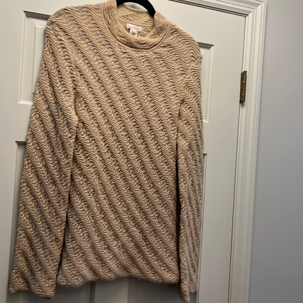 Sundance Tan wool blend Sweater size medium